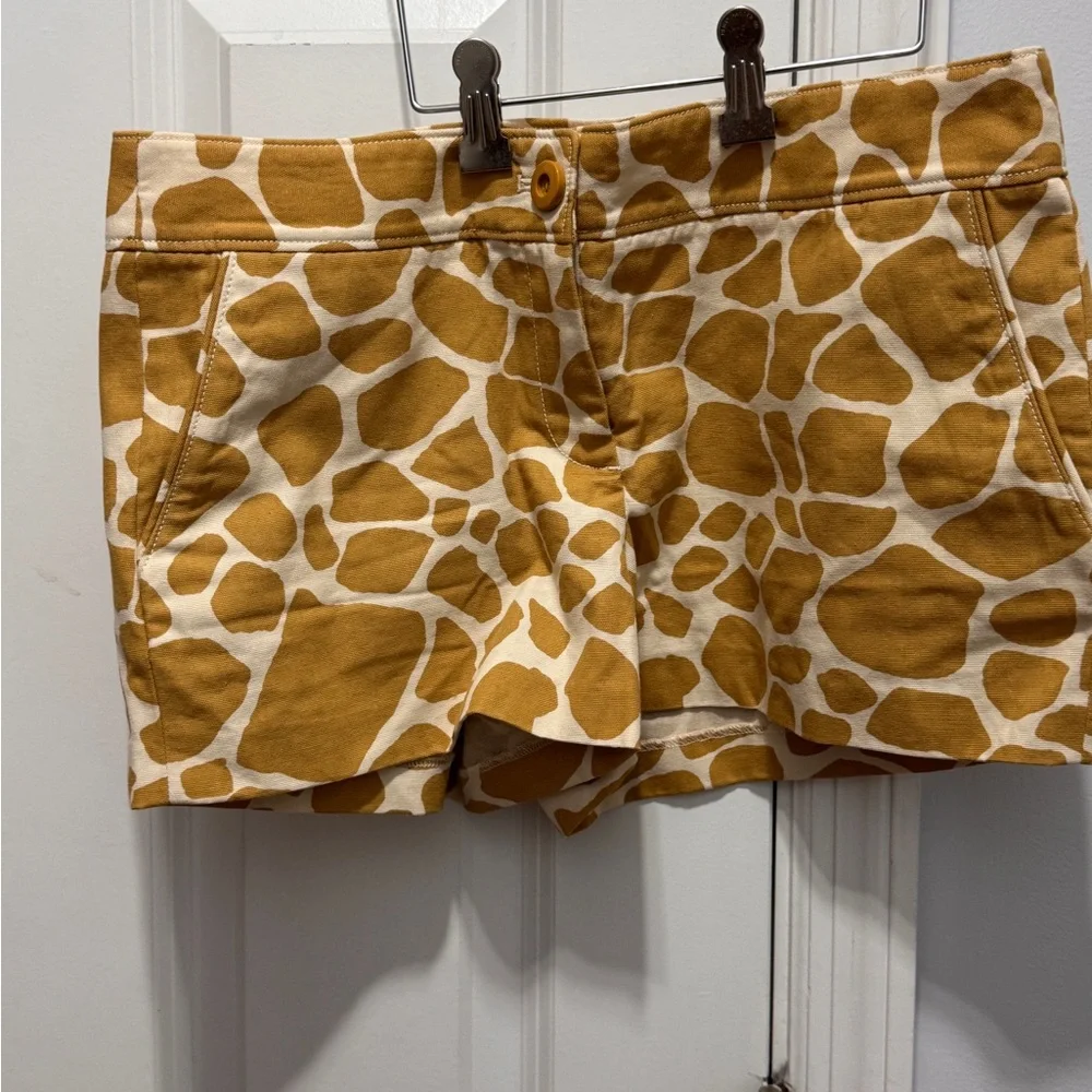 J. Crew Brown and Cream Shorts  size 6